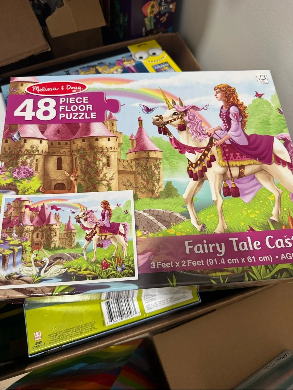 Melissa & Doug Fairy Tale Castle Puzzle with Unicorn